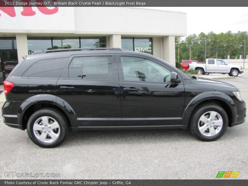 Brilliant Black Crystal Pearl / Black/Light Frost Beige 2012 Dodge Journey SXT