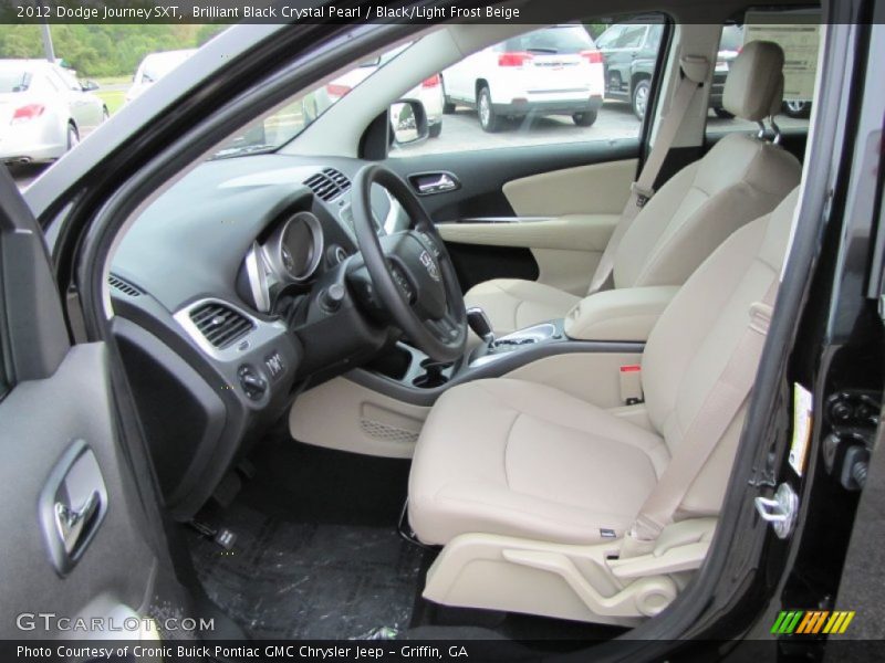  2012 Journey SXT Black/Light Frost Beige Interior