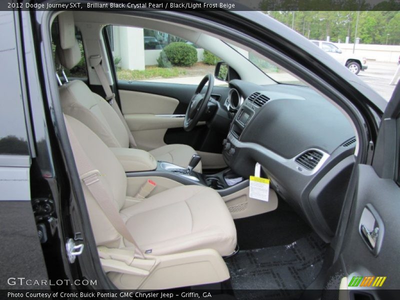 Brilliant Black Crystal Pearl / Black/Light Frost Beige 2012 Dodge Journey SXT