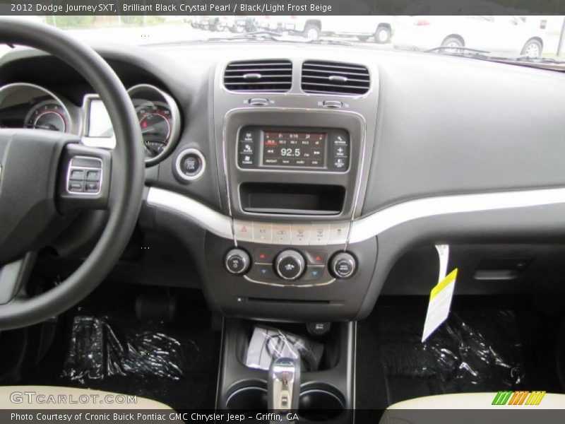 Brilliant Black Crystal Pearl / Black/Light Frost Beige 2012 Dodge Journey SXT