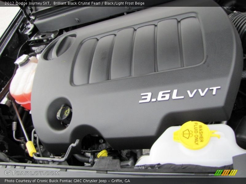 Brilliant Black Crystal Pearl / Black/Light Frost Beige 2012 Dodge Journey SXT