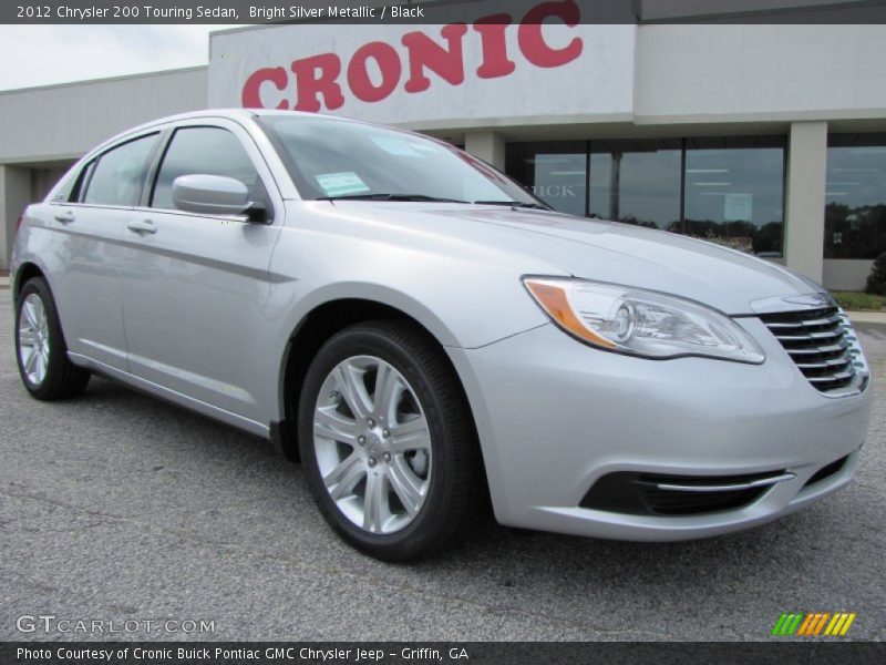 Bright Silver Metallic / Black 2012 Chrysler 200 Touring Sedan