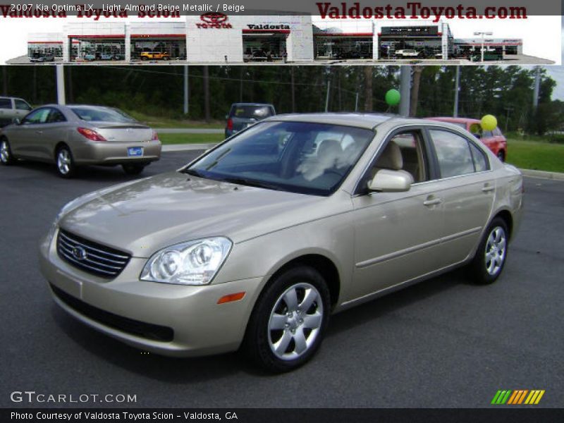 Light Almond Beige Metallic / Beige 2007 Kia Optima LX
