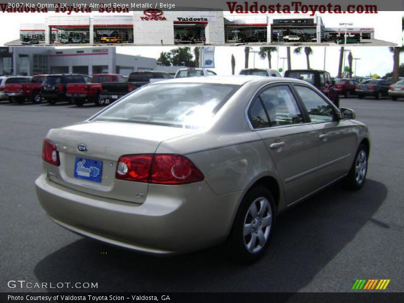 Light Almond Beige Metallic / Beige 2007 Kia Optima LX