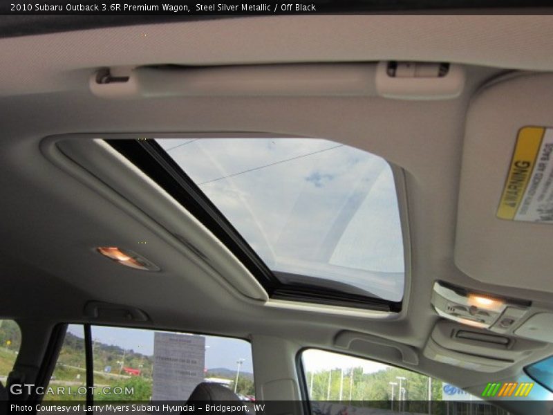 Steel Silver Metallic / Off Black 2010 Subaru Outback 3.6R Premium Wagon