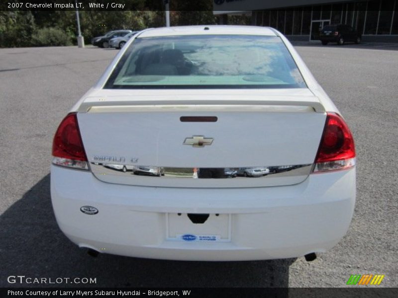 White / Gray 2007 Chevrolet Impala LT