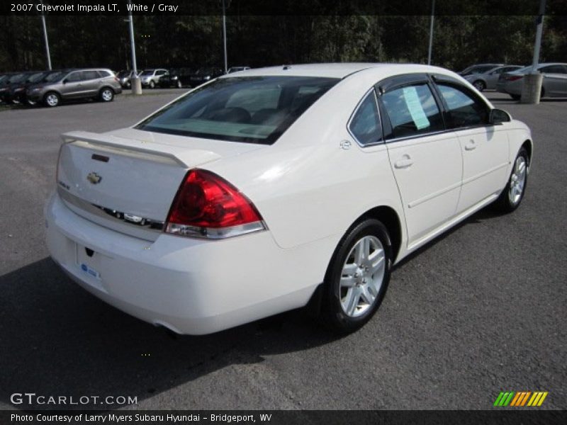 White / Gray 2007 Chevrolet Impala LT