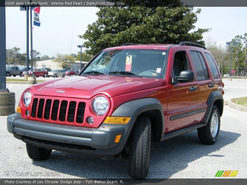 Inferno Red Pearl / Dark/Light Slate Gray 2006 Jeep Liberty Sport