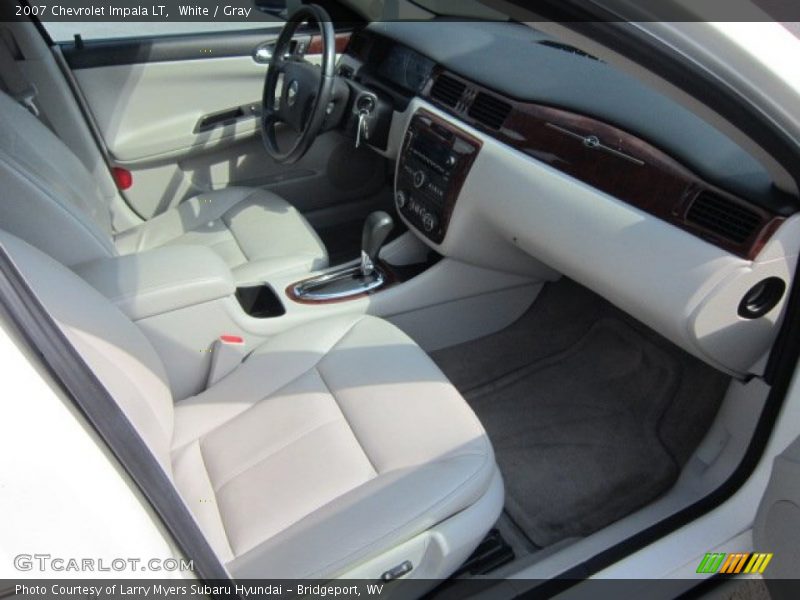 White / Gray 2007 Chevrolet Impala LT