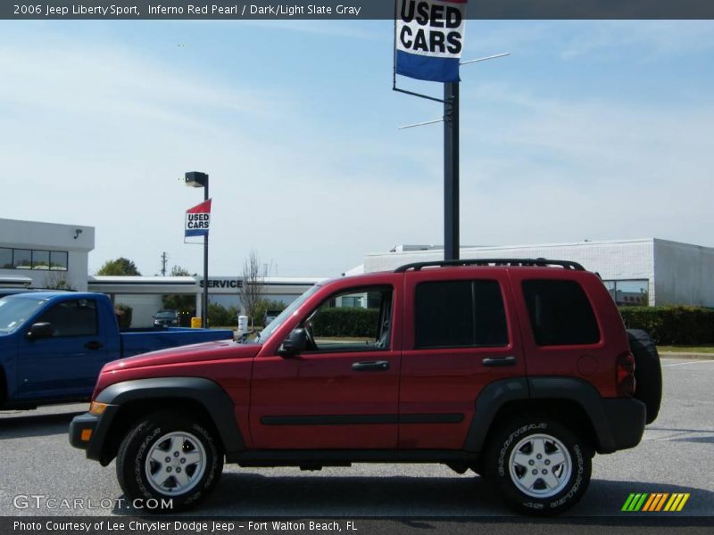 Inferno Red Pearl / Dark/Light Slate Gray 2006 Jeep Liberty Sport