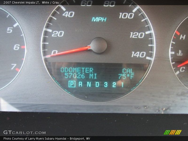 White / Gray 2007 Chevrolet Impala LT
