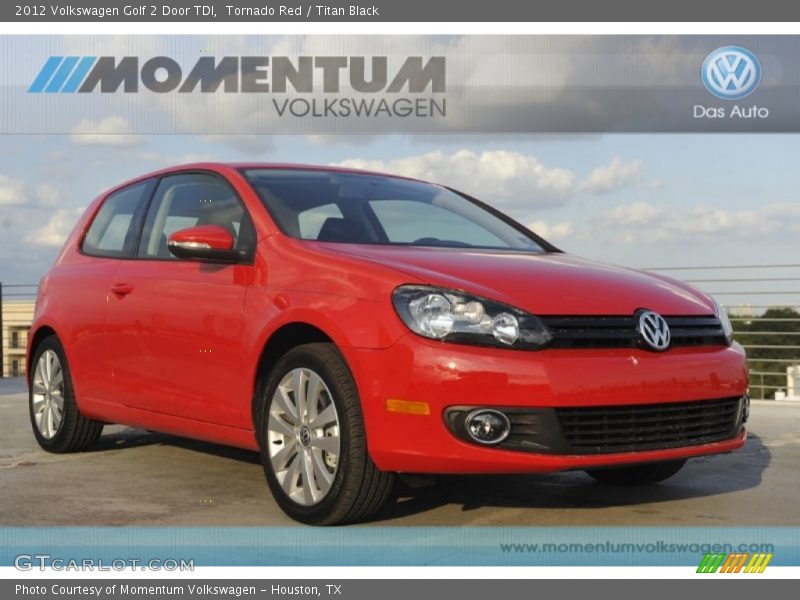 Tornado Red / Titan Black 2012 Volkswagen Golf 2 Door TDI