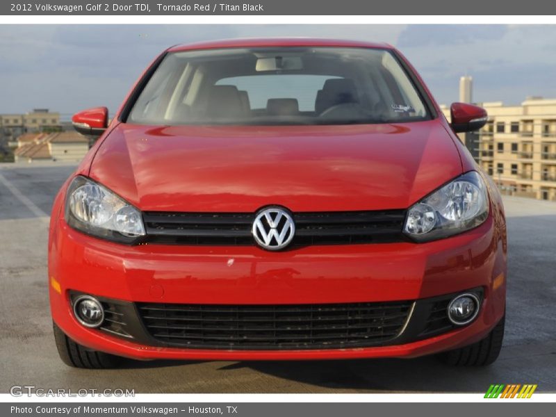 Tornado Red / Titan Black 2012 Volkswagen Golf 2 Door TDI