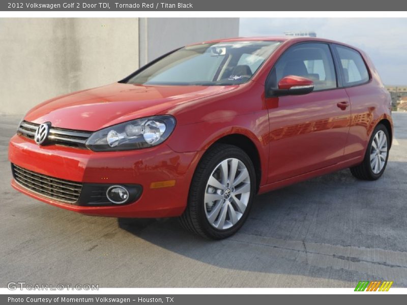 Tornado Red / Titan Black 2012 Volkswagen Golf 2 Door TDI