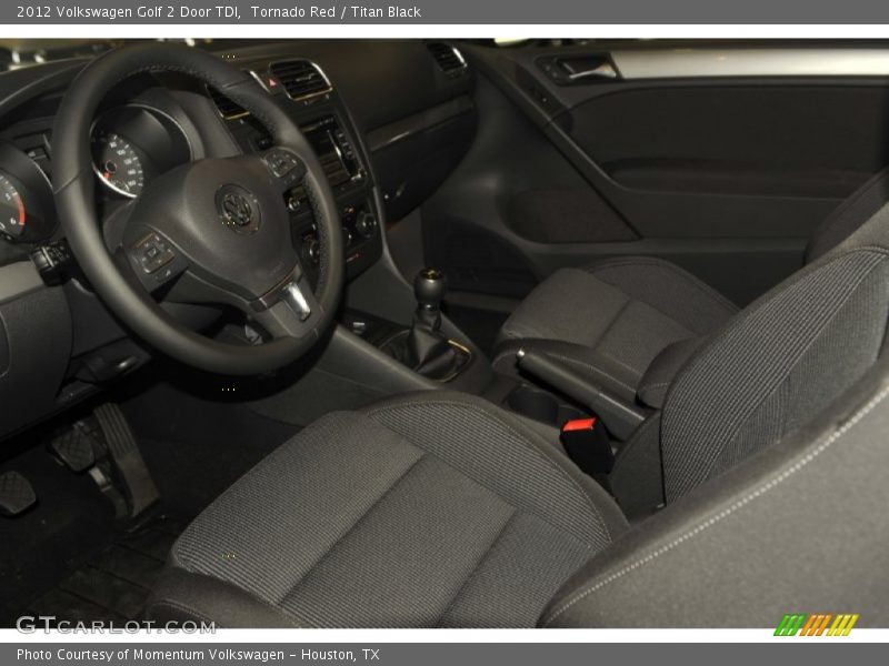  2012 Golf 2 Door TDI Titan Black Interior