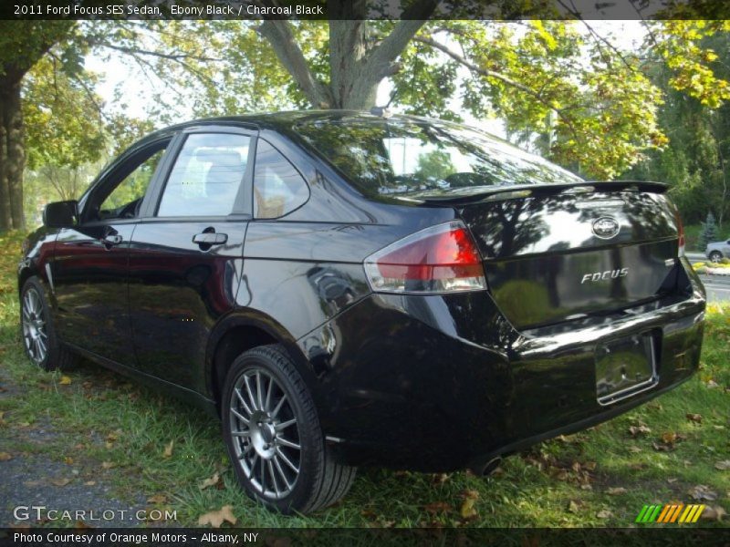 Ebony Black / Charcoal Black 2011 Ford Focus SES Sedan