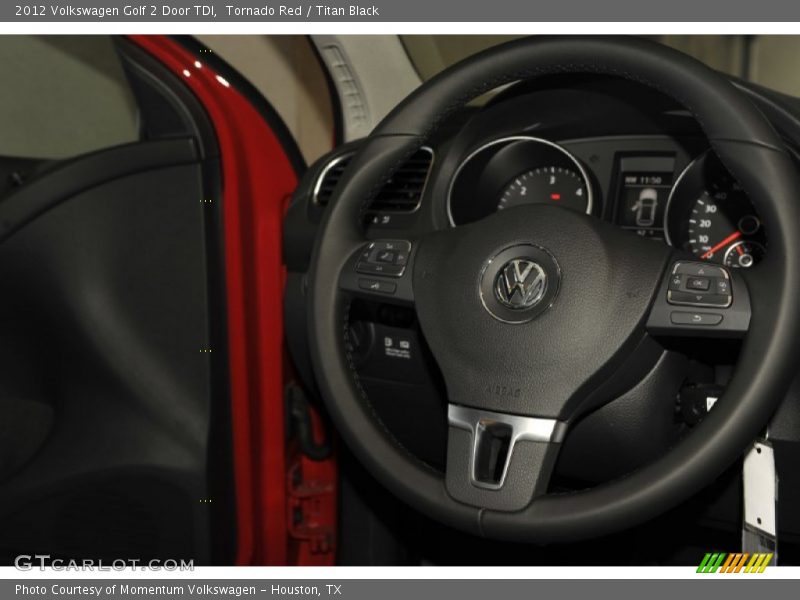 Tornado Red / Titan Black 2012 Volkswagen Golf 2 Door TDI