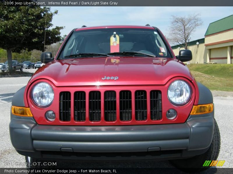 Inferno Red Pearl / Dark/Light Slate Gray 2006 Jeep Liberty Sport