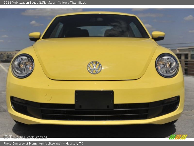 Saturn Yellow / Titan Black 2012 Volkswagen Beetle 2.5L