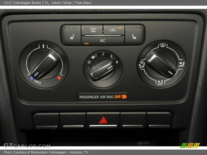 Controls of 2012 Beetle 2.5L