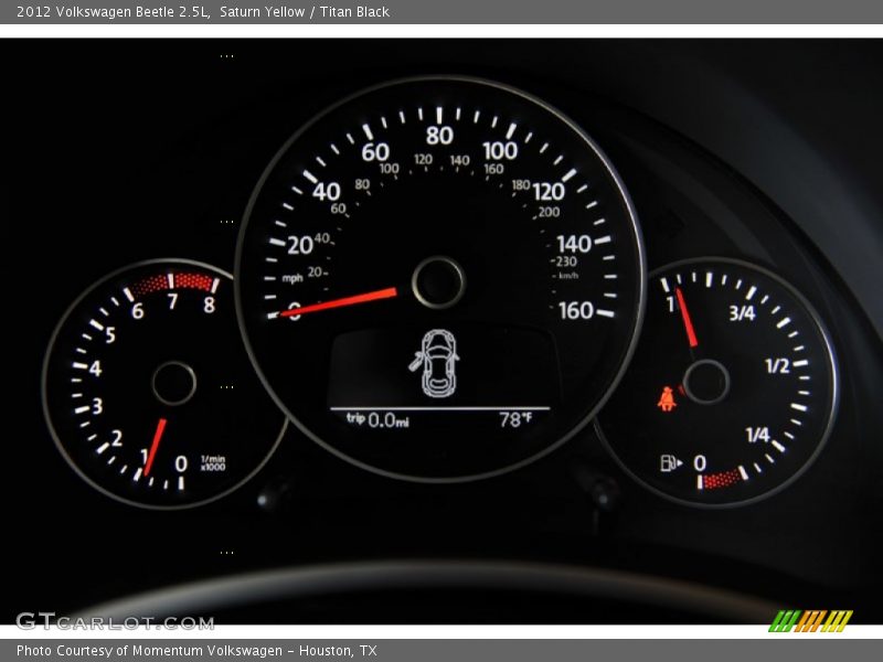 Saturn Yellow / Titan Black 2012 Volkswagen Beetle 2.5L