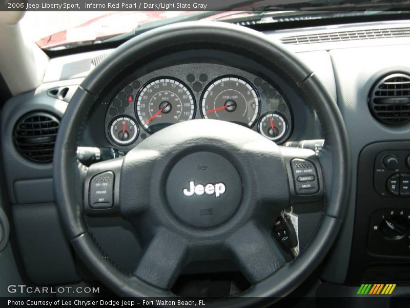 Inferno Red Pearl / Dark/Light Slate Gray 2006 Jeep Liberty Sport