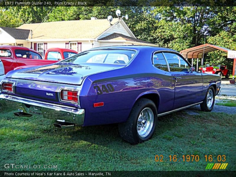 Plum Crazy / Black 1973 Plymouth Duster 340