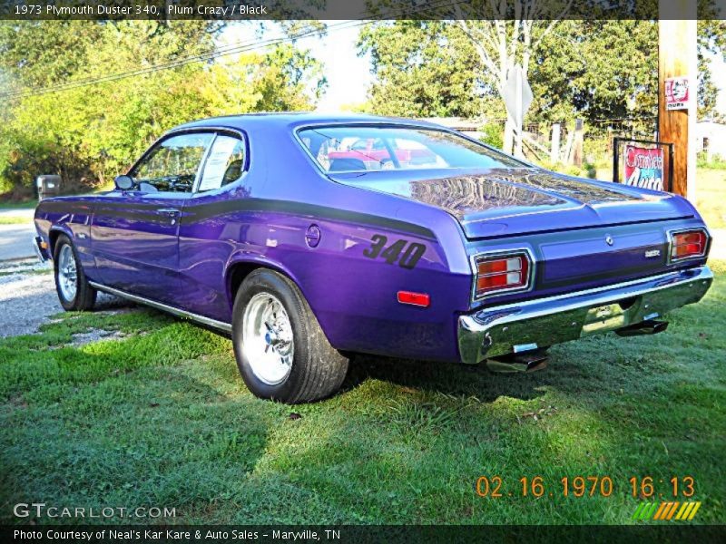 Plum Crazy / Black 1973 Plymouth Duster 340