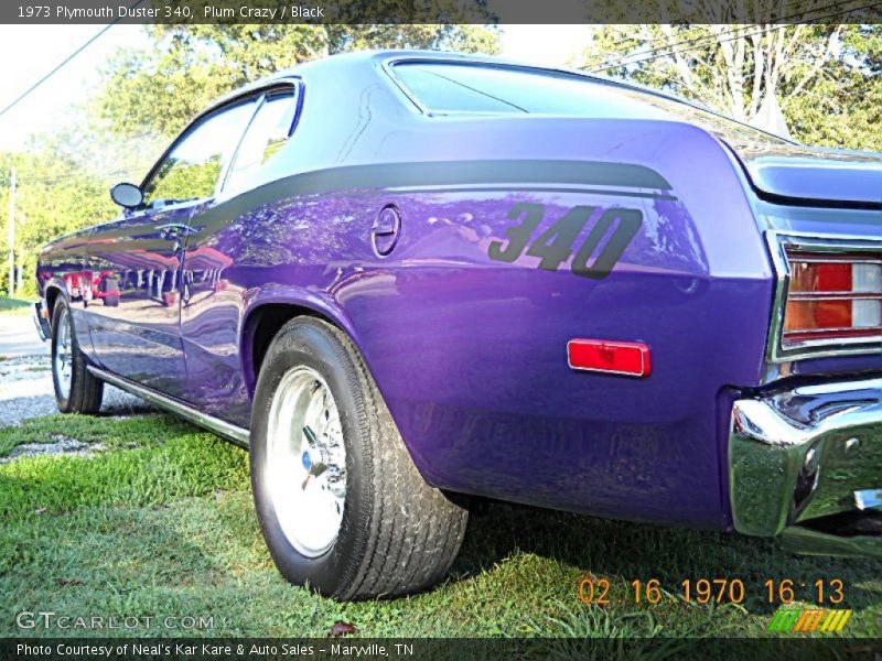 Plum Crazy / Black 1973 Plymouth Duster 340