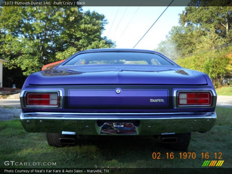 Plum Crazy / Black 1973 Plymouth Duster 340