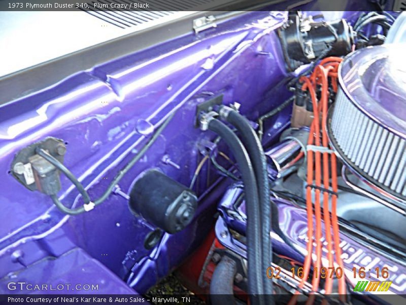 Plum Crazy / Black 1973 Plymouth Duster 340