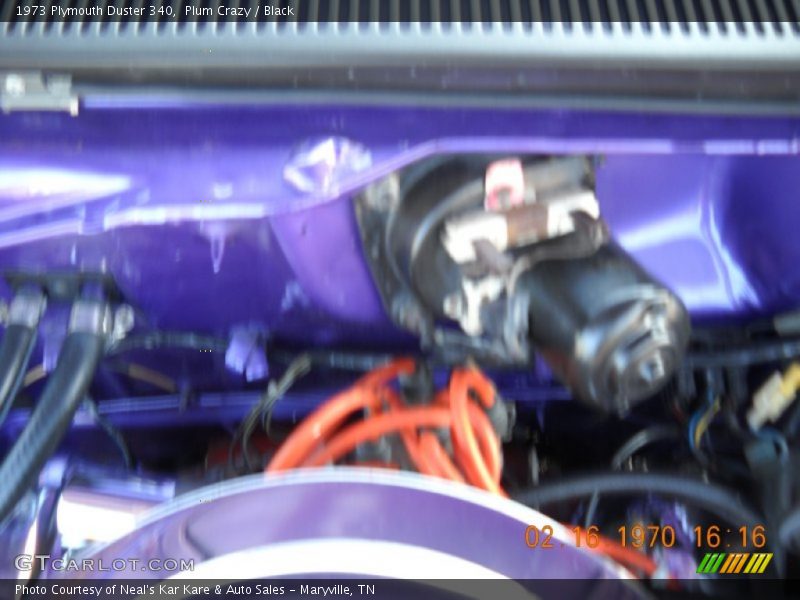 Plum Crazy / Black 1973 Plymouth Duster 340