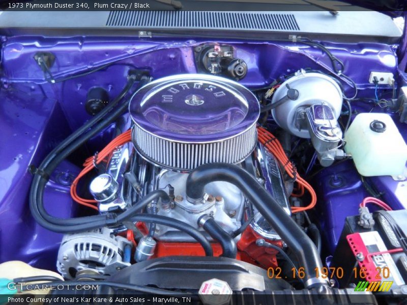  1973 Duster 340 Engine - 340 cid OHV 16-Valve V8