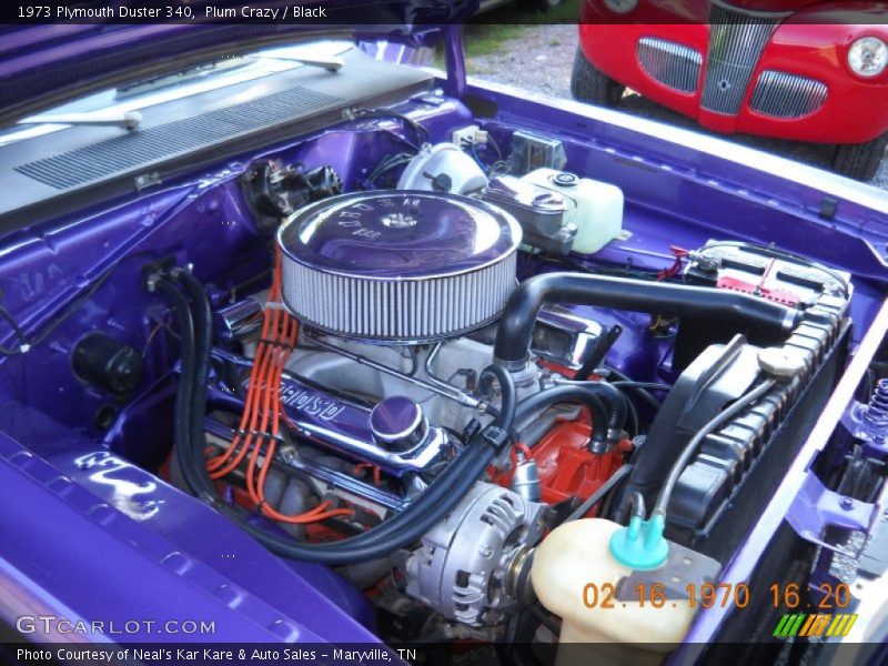  1973 Duster 340 Engine - 340 cid OHV 16-Valve V8