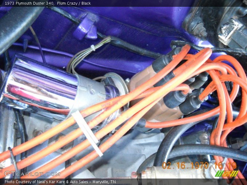 Plum Crazy / Black 1973 Plymouth Duster 340