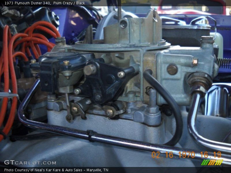 Plum Crazy / Black 1973 Plymouth Duster 340