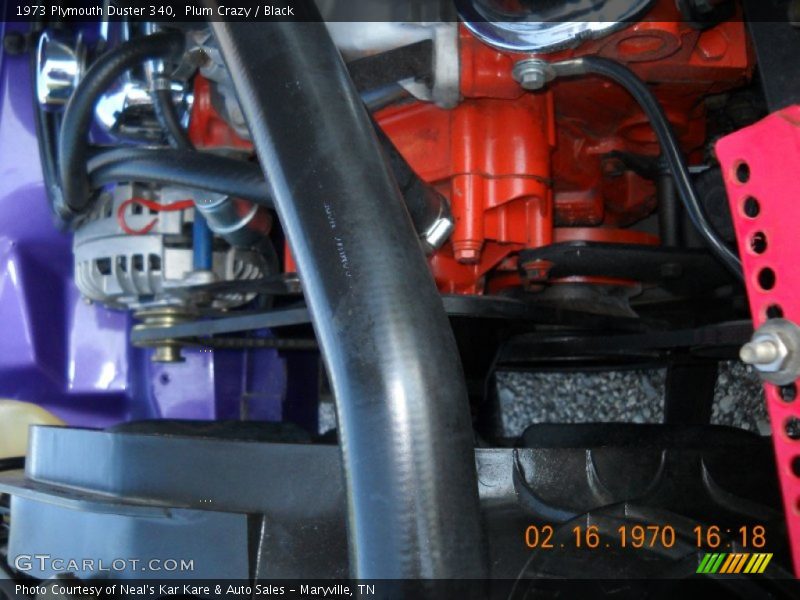 Plum Crazy / Black 1973 Plymouth Duster 340