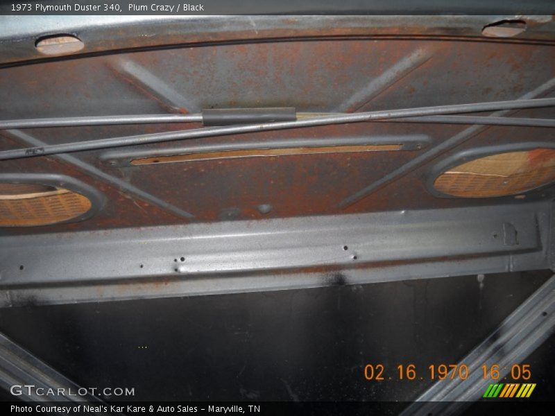 Plum Crazy / Black 1973 Plymouth Duster 340