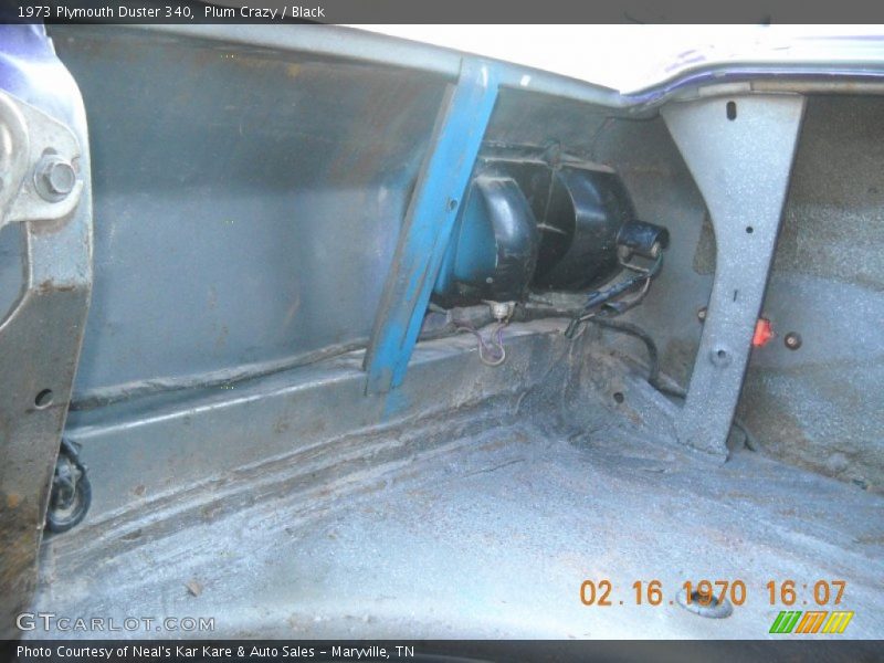 Plum Crazy / Black 1973 Plymouth Duster 340