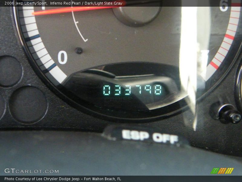 Inferno Red Pearl / Dark/Light Slate Gray 2006 Jeep Liberty Sport