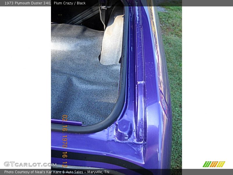Plum Crazy / Black 1973 Plymouth Duster 340