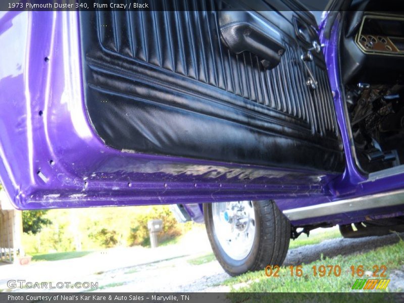 Plum Crazy / Black 1973 Plymouth Duster 340