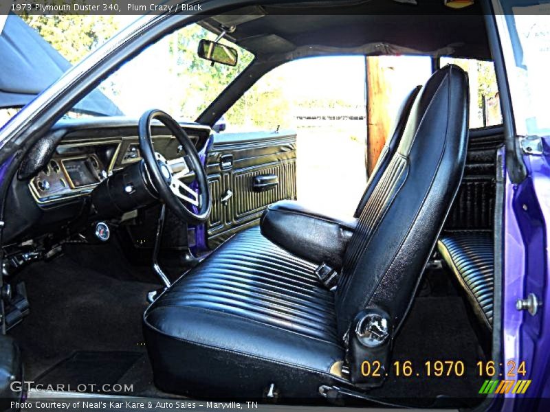  1973 Duster 340 Black Interior