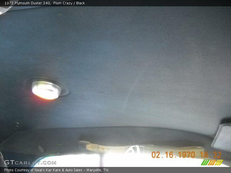 Plum Crazy / Black 1973 Plymouth Duster 340