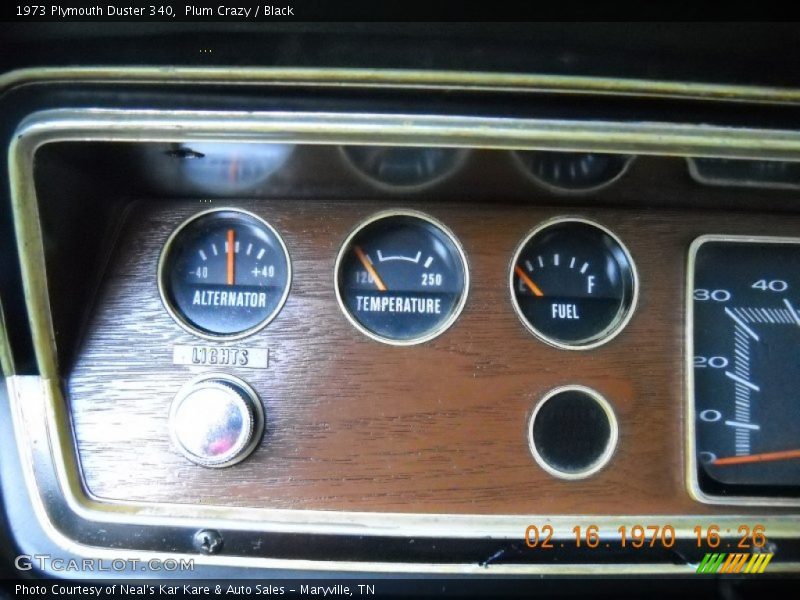  1973 Duster 340 340 Gauges