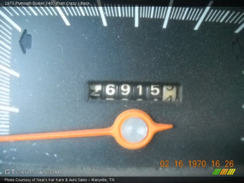 Plum Crazy / Black 1973 Plymouth Duster 340
