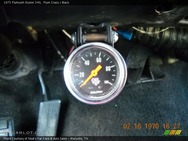 Plum Crazy / Black 1973 Plymouth Duster 340
