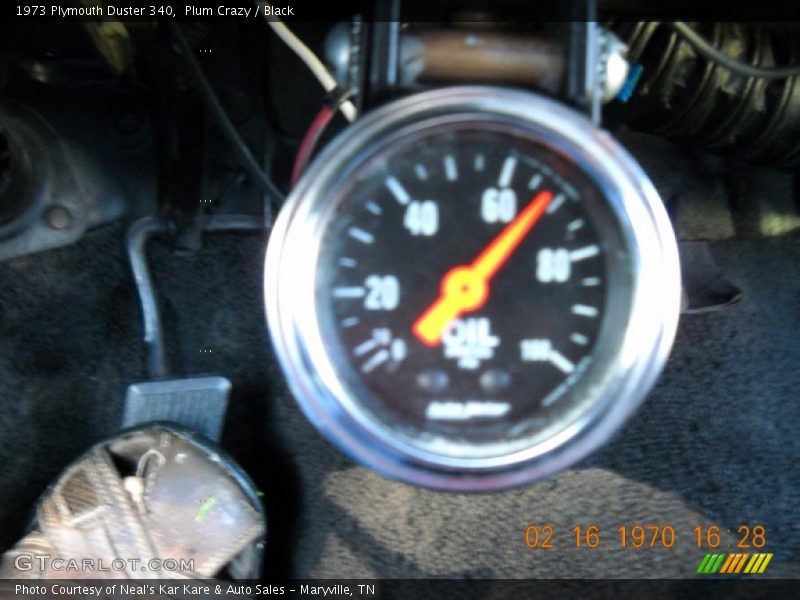 Plum Crazy / Black 1973 Plymouth Duster 340