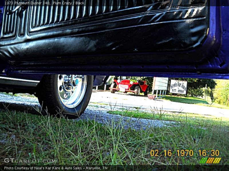 Plum Crazy / Black 1973 Plymouth Duster 340