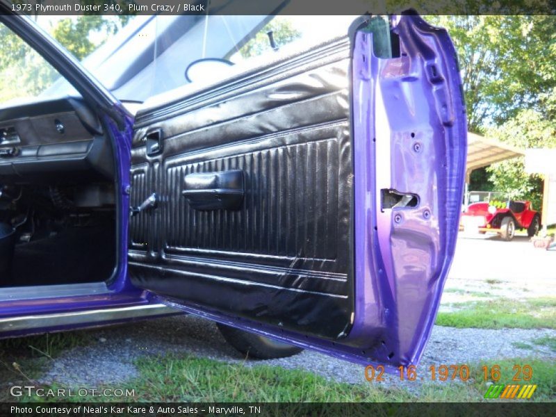 Plum Crazy / Black 1973 Plymouth Duster 340